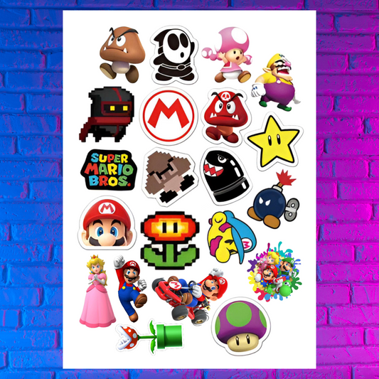 Stickers Super Mario Bross