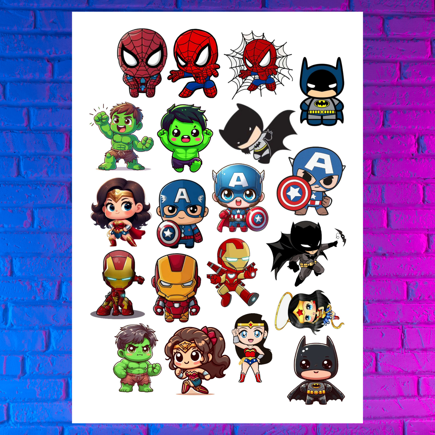 Stickers Baby Marvel