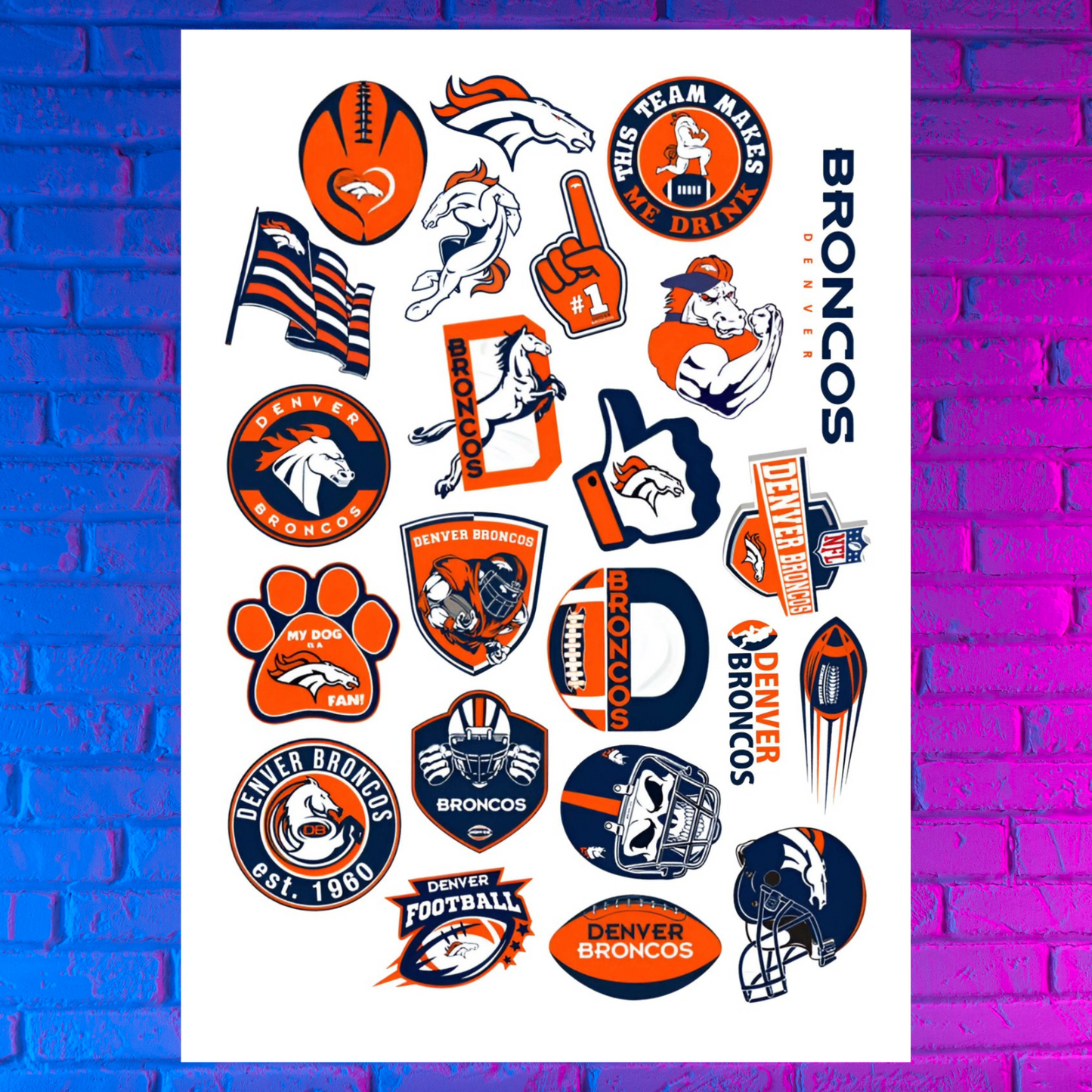 Stickers Broncos